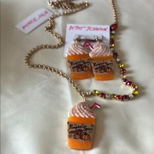Betsy Johnson Pumpkin Spice Jewelry Set